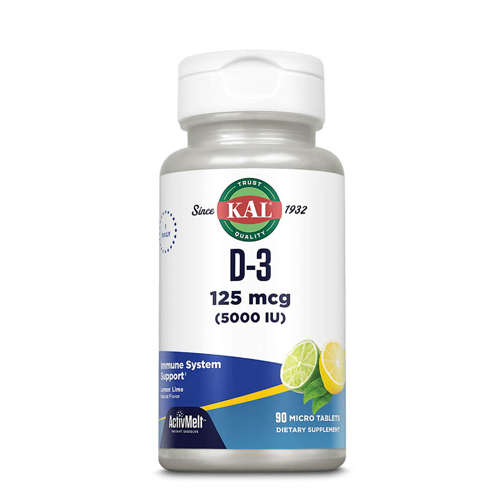 Kal D-3- 5000 IU 125 mcg 90 tab