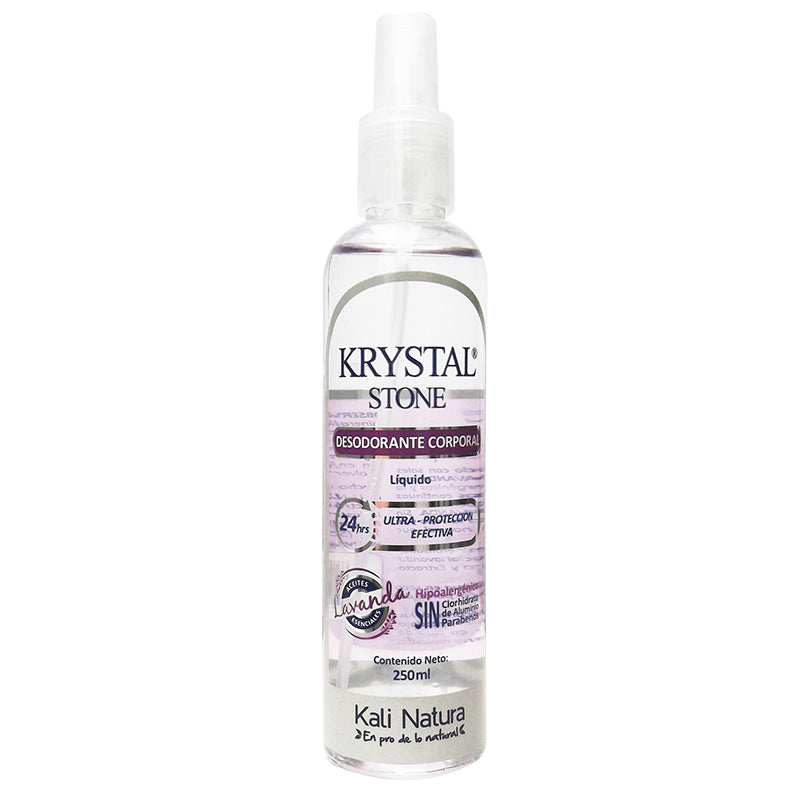 Desodorante Krystal Stone Spray Lavanda , Hipoalergénico, a Base de Sales Minerales- Kali Natura