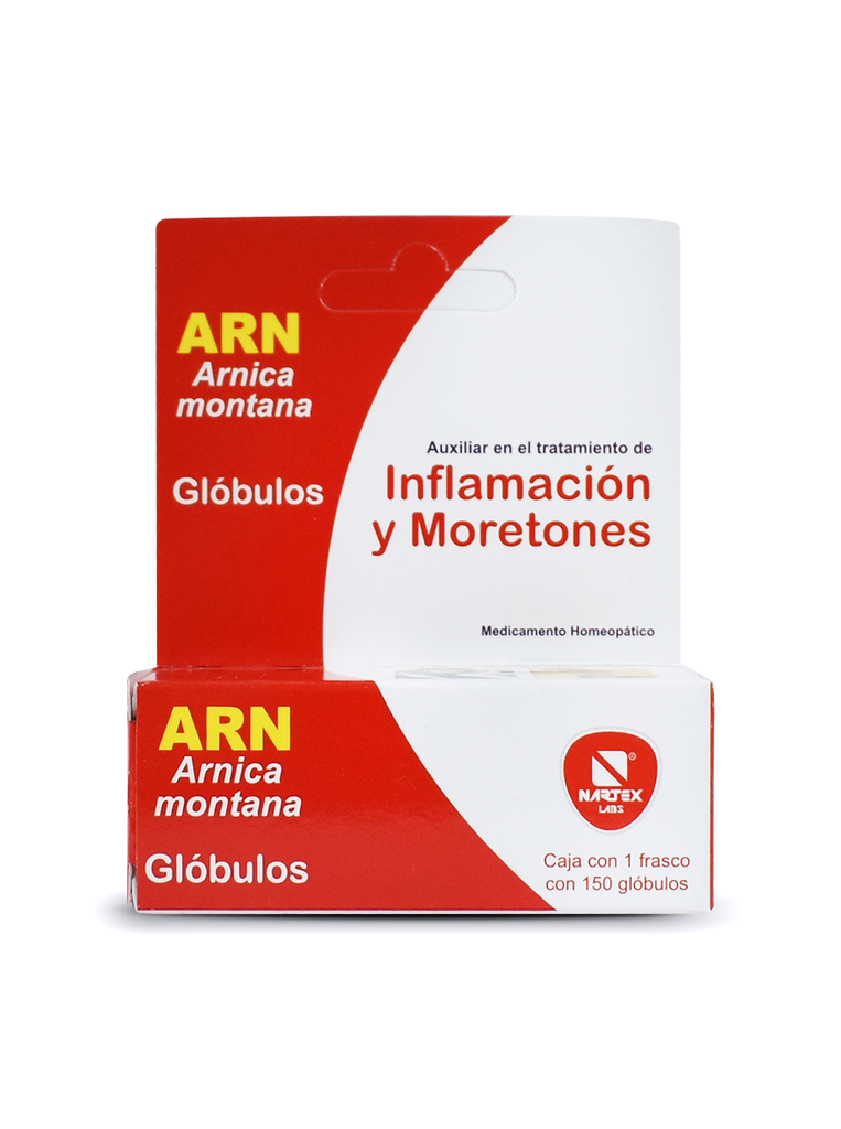 Árnica montana, Auxiliar en el Tratamiento de Inflamación y Moretones / 150 glóbulos - Nartex