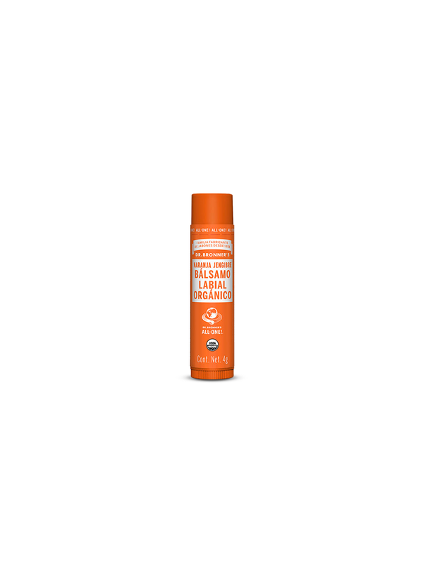 Bálsamo labial naranja-jengibre - Dr. Bronner's