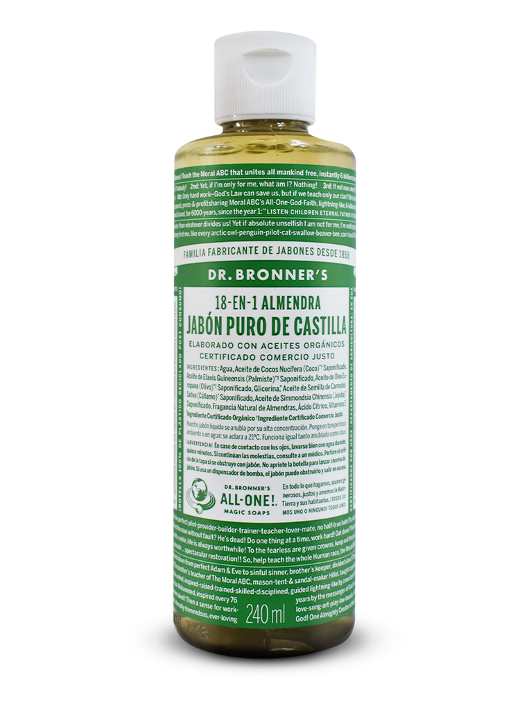 Jabón líquido puro de castilla almendras - Dr. Bronner's