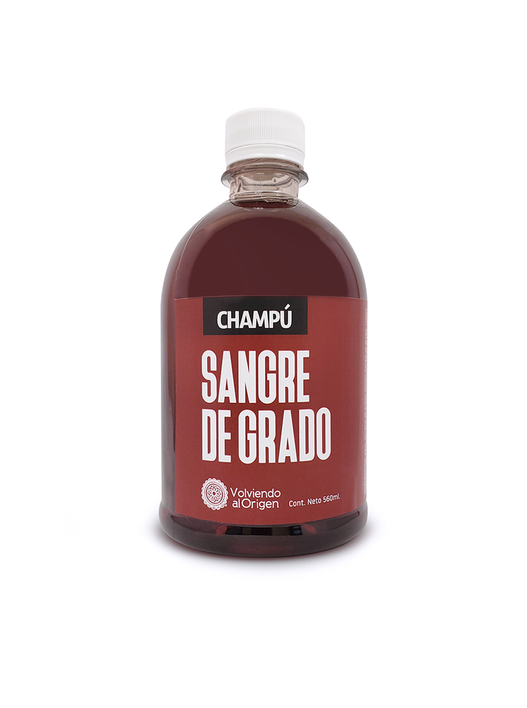 Champú Líquido Orgánico Artesanal Sangre de Grado / 560ml -Volviendo al Origen