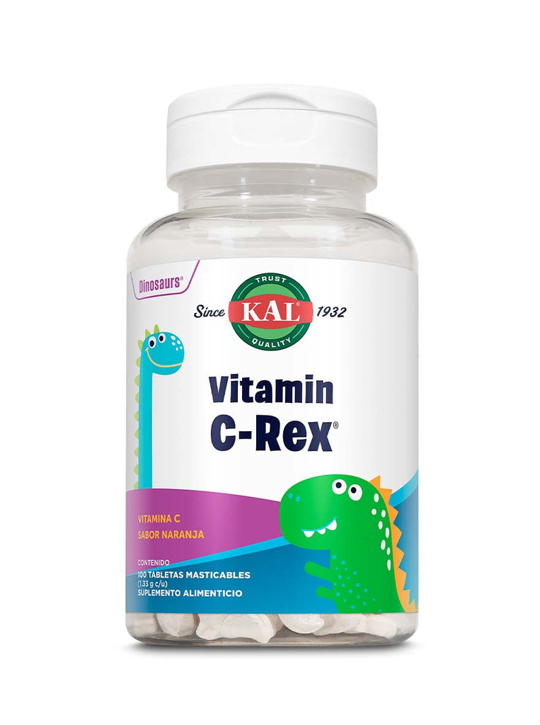 Kal Vitamin C- Rex 100 tab / Vitamina C para niños